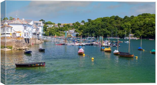 Picturesque Fowey Harbour Canvas Print by Kevin Snelling