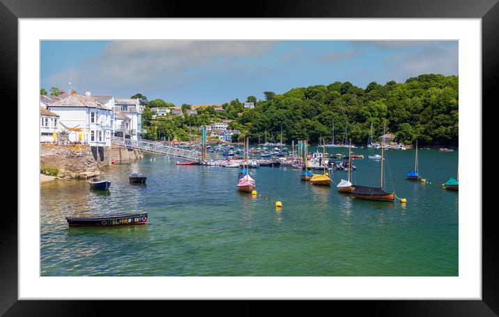 Picturesque Fowey Harbour Framed Mounted Print by Kevin Snelling