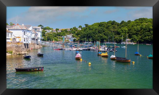 Picturesque Fowey Harbour Framed Print by Kevin Snelling