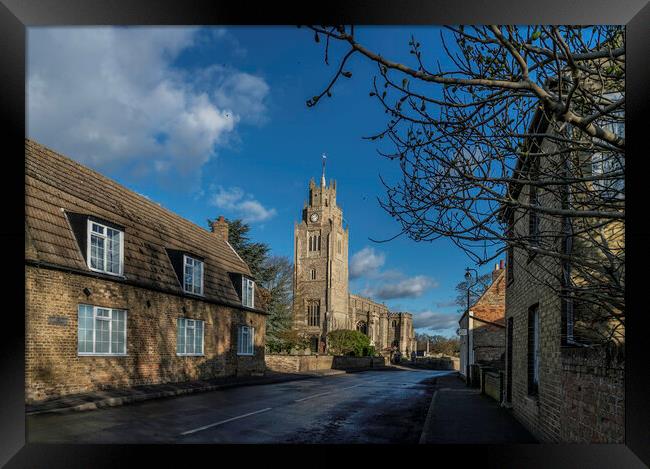 St Andrew's Church, Sutton-in-the-Isle, Cambridgeshire, 27th Jan Framed Print by Andrew Sharpe