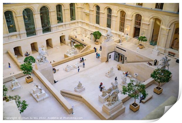 The sculpture garden of Louvre Museum in Paris, France Print by Chun Ju Wu
