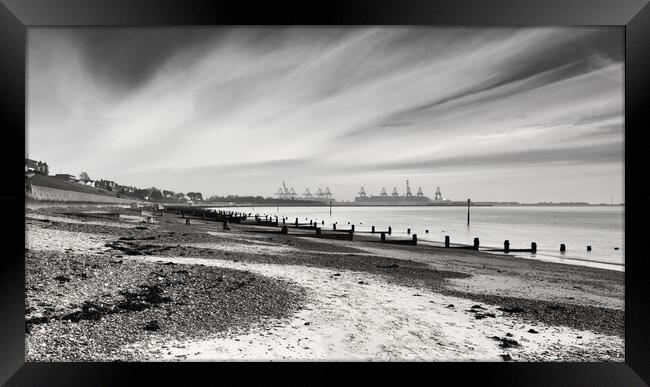 Dovercourt Bay Beach Framed Print by Alan Jackson