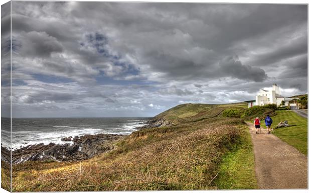 On The Path To Baggy Point Canvas Print by Mike Gorton