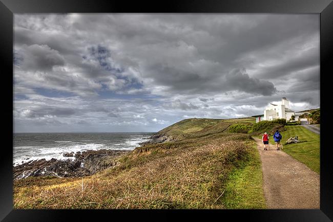On The Path To Baggy Point Framed Print by Mike Gorton