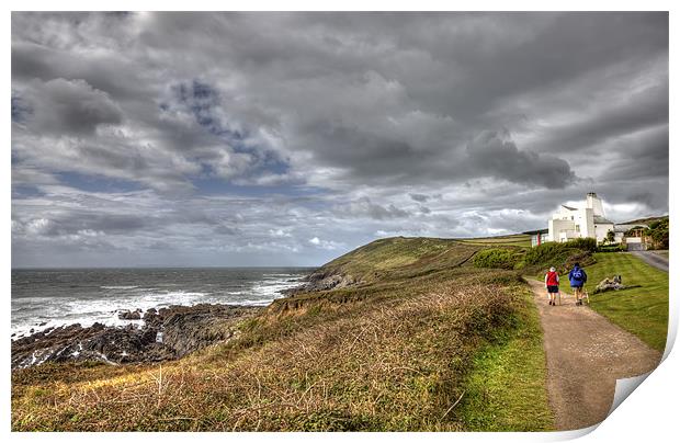 On The Path To Baggy Point Print by Mike Gorton