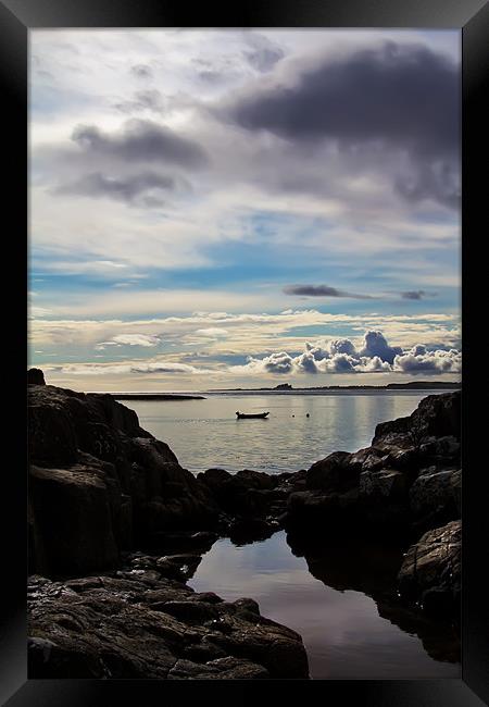 Through the rocks Framed Print by Northeast Images