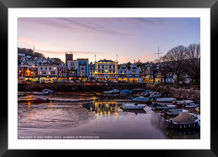 Dusk over Dartmouth Framed Mounted Print by Gary Holpin