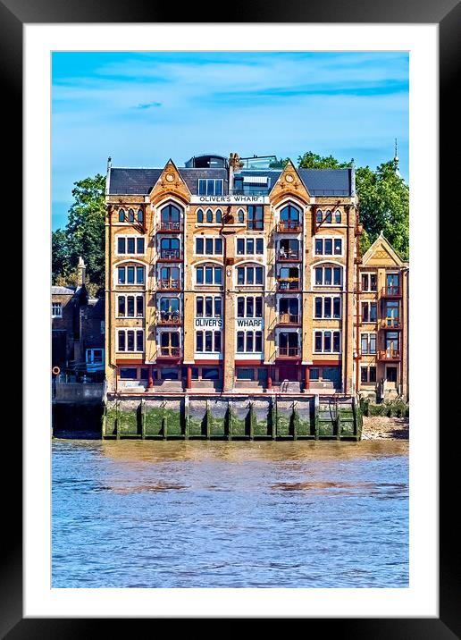 Oliver's Wharf  Framed Mounted Print by Joyce Storey