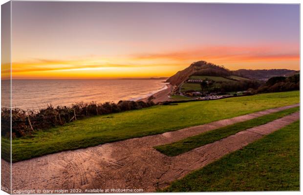 Dusk over Branscombe Canvas Print by Gary Holpin