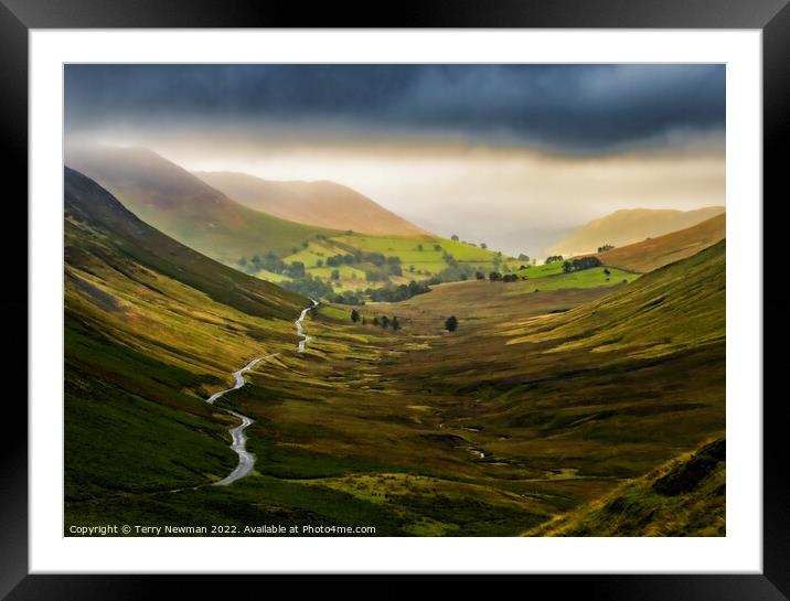 Enchanting Newlands Valley View Framed Mounted Print by Terry Newman