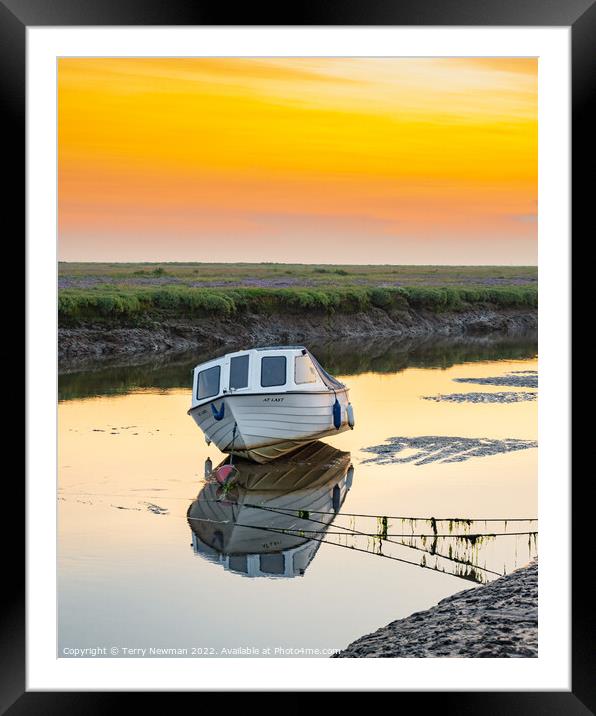 Reflections of Serenity Framed Mounted Print by Terry Newman