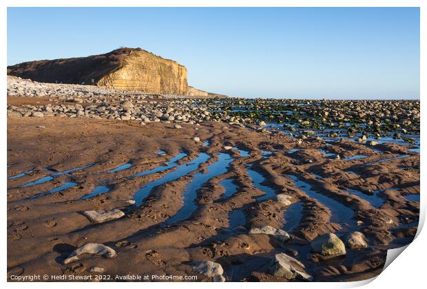 Colhuw Beach Llantwit Major Print by Heidi Stewart