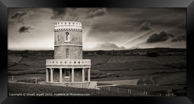 Clavell Tower, Kimmeridge, Dorset Framed Print by Stuart Wyatt
