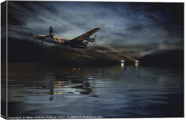 AJ-J on Mission Canvas Print by Peter Anthony Rollings