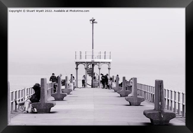 Weymouth Stone Pier Framed Print by Stuart Wyatt