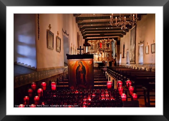 Guadalupe Shrine Serra Chapel Mission San Juan Capistrano Califo Framed Mounted Print by William Perry