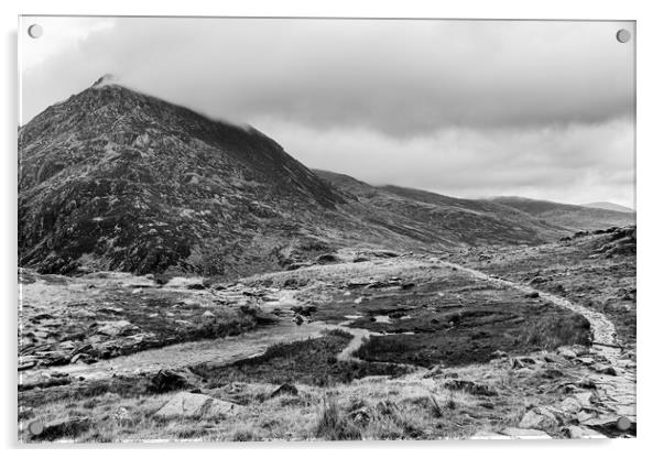 Curving pathway towards Carnedd Llewelyn Acrylic by Jason Wells