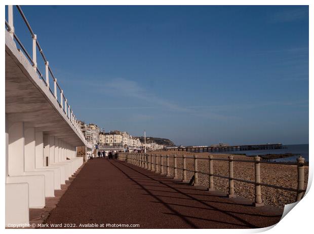 Promenade from St Leonards to Hastings. Print by Mark Ward
