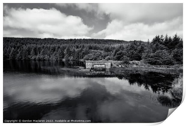 Cantref Reservoir, Brecon Beacons, Wales Print by Gordon Maclaren