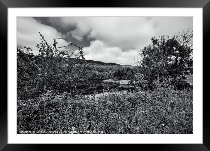 Cantref Reservoir, in the beautiful Brecon Beacons Framed Mounted Print by Gordon Maclaren