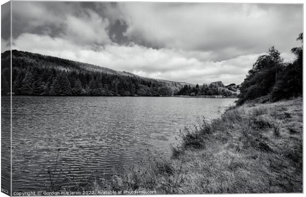 Cantref Reservoir in the beautiful Brecon Beacons Canvas Print by Gordon Maclaren