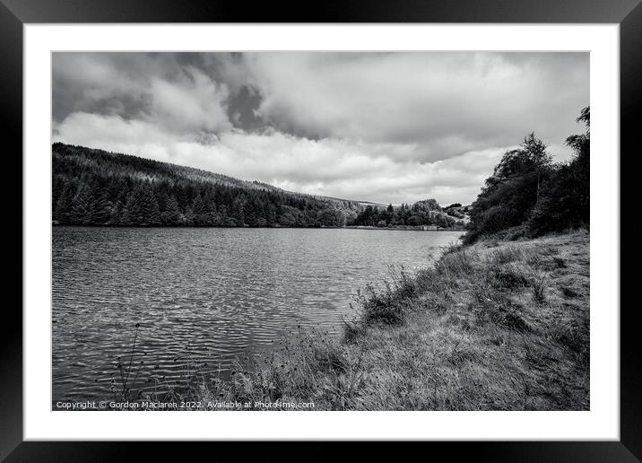 Cantref Reservoir in the beautiful Brecon Beacons Framed Mounted Print by Gordon Maclaren
