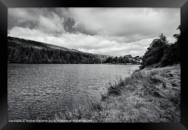 Cantref Reservoir in the beautiful Brecon Beacons Framed Print by Gordon Maclaren