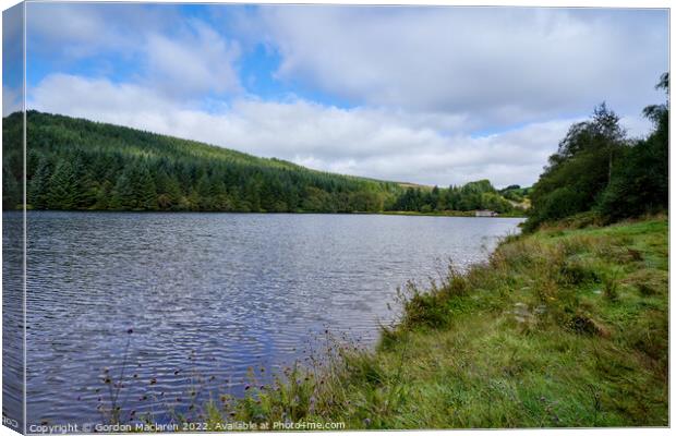 Cantref Reservoir in the beautiful Brecon Beacons Canvas Print by Gordon Maclaren