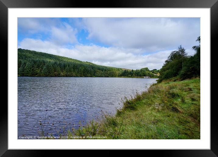 Cantref Reservoir in the beautiful Brecon Beacons Framed Mounted Print by Gordon Maclaren