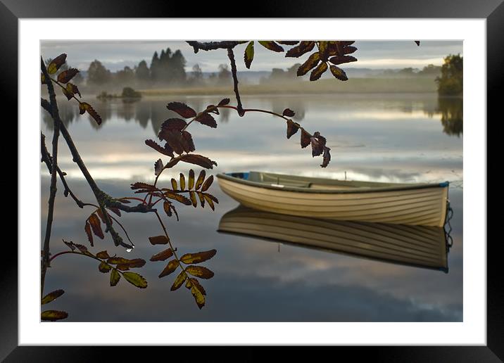 Autumn moves in... Framed Mounted Print by David Mould