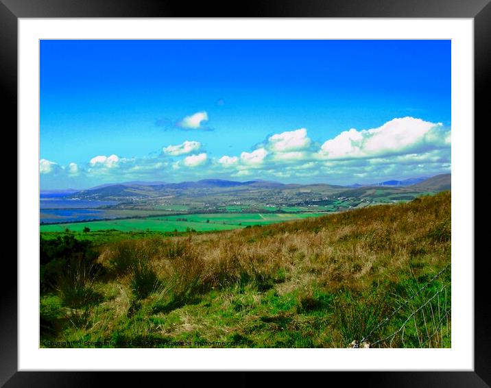 View from Grianan of Aileach, Donegal Framed Mounted Print by Stephanie Moore