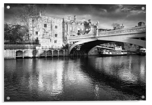 Lendal Tower and Bridge  Acrylic by Darren Galpin