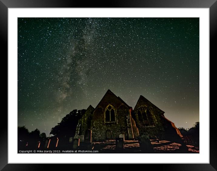 Sleeping beneath the stars Framed Mounted Print by Mike Hardy