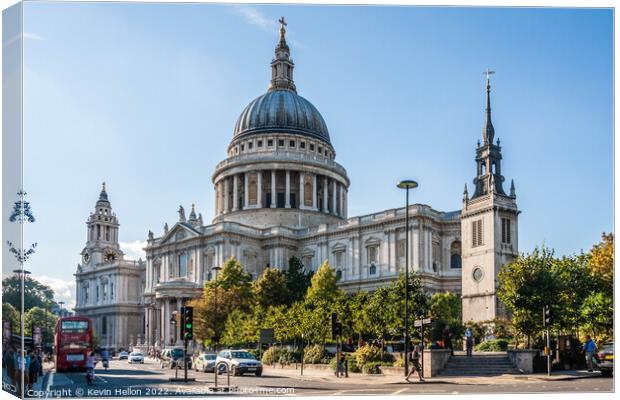 St Paul's Cathedral Canvas Print by Kevin Hellon