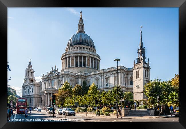 St Paul's Cathedral Framed Print by Kevin Hellon