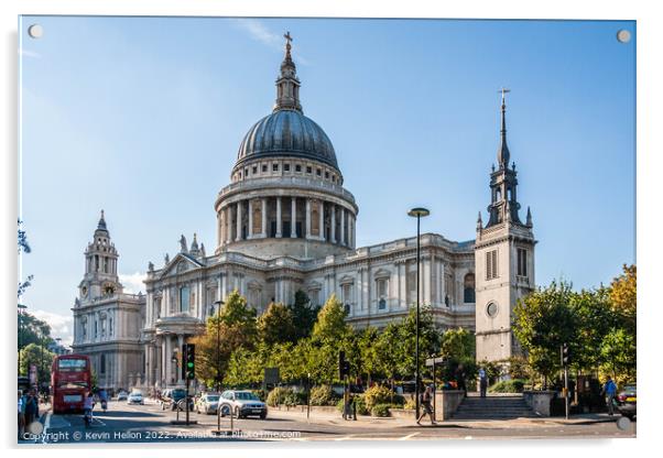 St Paul's Cathedral Acrylic by Kevin Hellon