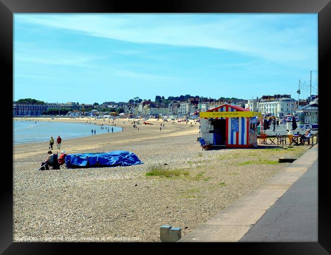 Weymouth Beach. Framed Print by john hill