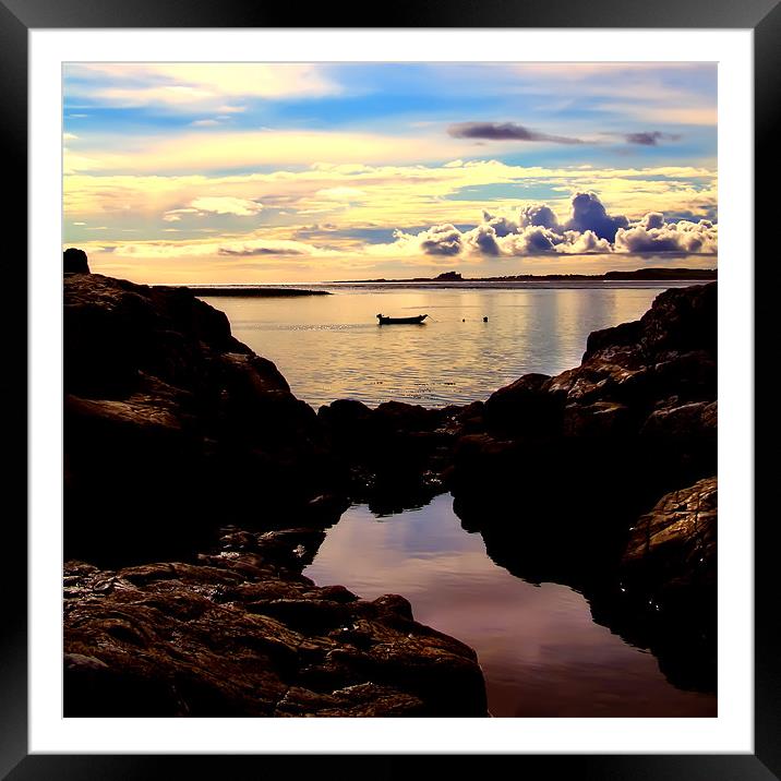 Bamburgh castle Framed Mounted Print by Northeast Images