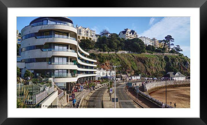 Cafe Culture Torquay  Framed Mounted Print by Peter F Hunt