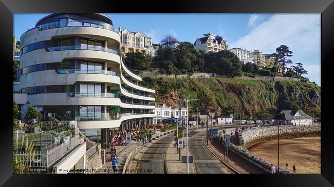 Cafe Culture Torquay  Framed Print by Peter F Hunt