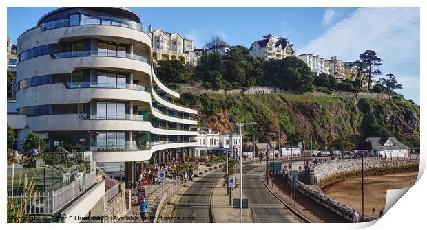 Cafe Culture Torquay  Print by Peter F Hunt