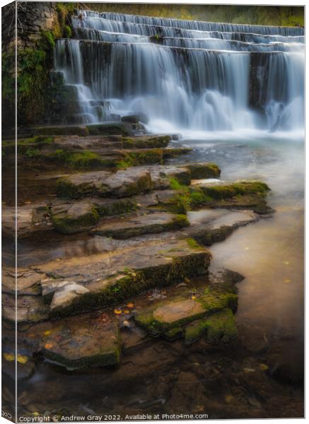 Monsal Weir Peak District Canvas Print by Andy Gray