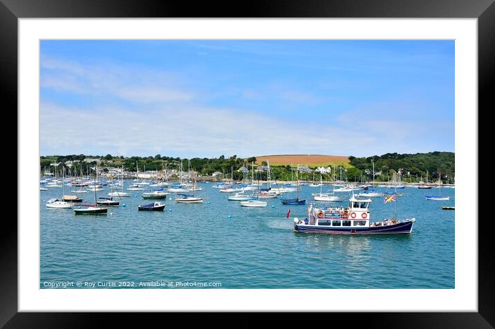 St. Mawes Ferry. Framed Mounted Print by Roy Curtis