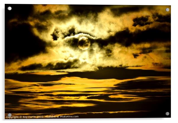 Summer Sunset Sky Acrylic by Roy Curtis