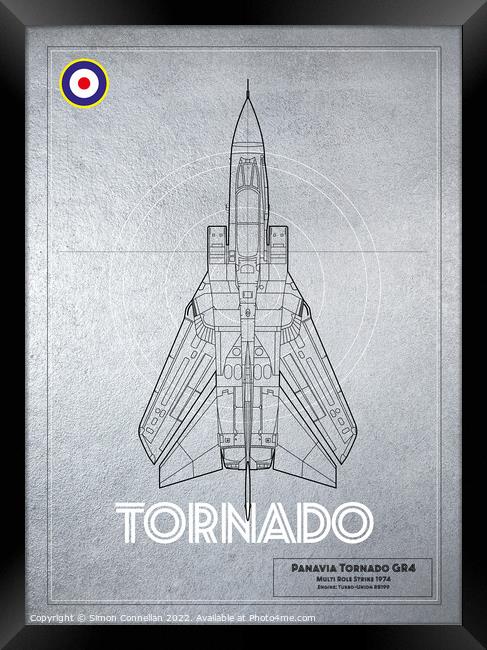 TORNADO Framed Print by Simon Connellan