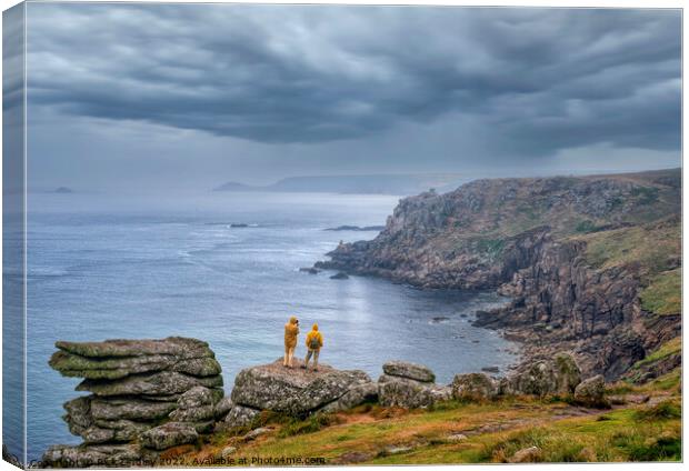 Lands End Sightseeing Canvas Print by Rick Lindley