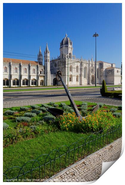 Majestic Jeronimos Monastery Print by Dudley Wood