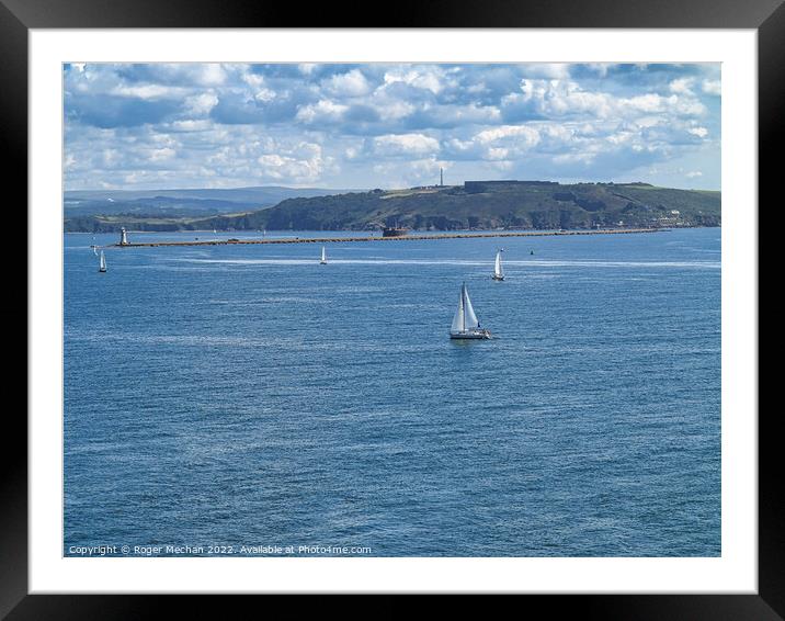 Sailing Serenity Framed Mounted Print by Roger Mechan