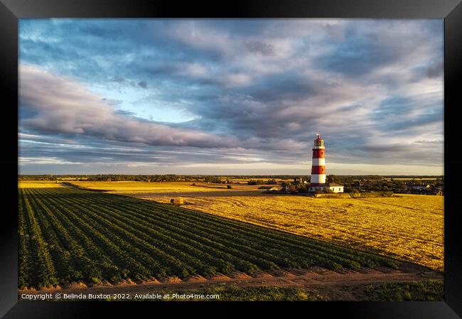 Happisburgh Lighthouse Framed Print by Belinda Buxton
