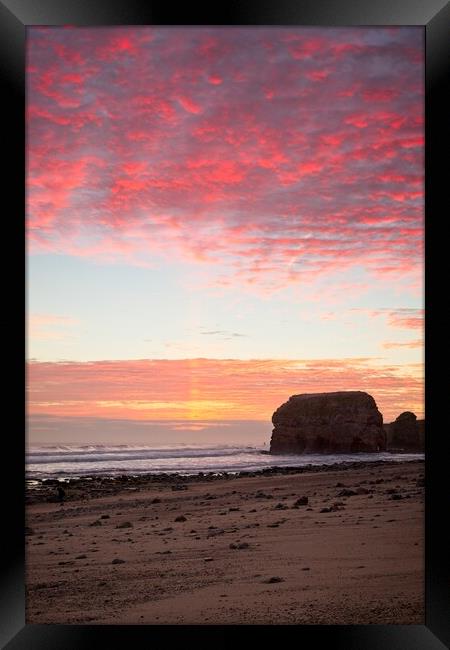 Marsden Rock Sunrise, South Shields Framed Print by Rob Cole